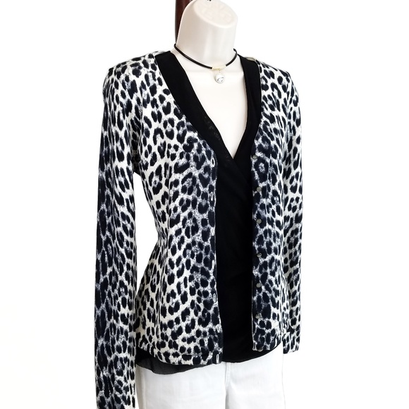 ann taylor leopard cardigan